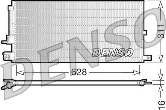 Denso DCN11007 - Condensatore, Climatizzatore www.autoricambit.com