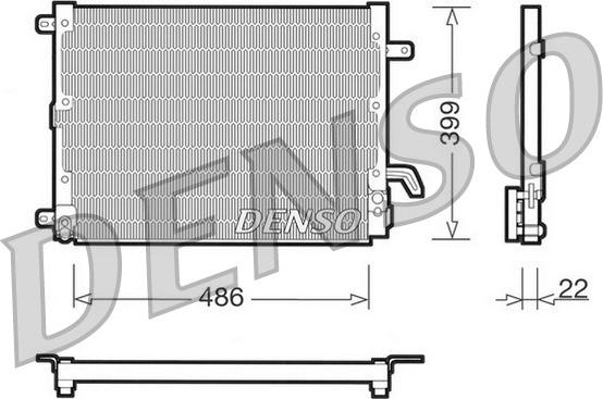 Denso DCN13001 - Condensatore, Climatizzatore www.autoricambit.com