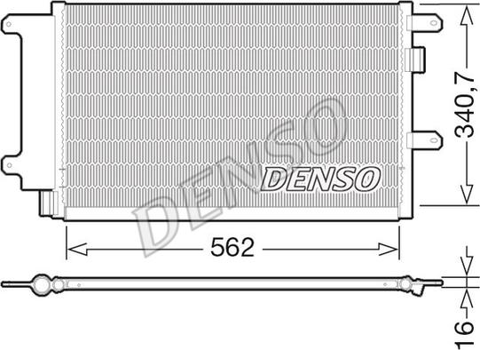 Denso DCN12003 - Condensatore, Climatizzatore www.autoricambit.com