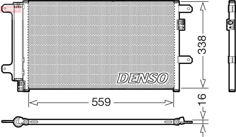 Denso DCN12007 - Condensatore, Climatizzatore www.autoricambit.com