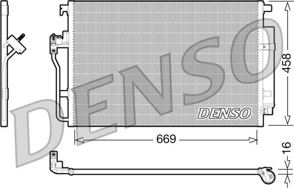 Denso DCN17056 - Condensatore, Climatizzatore www.autoricambit.com