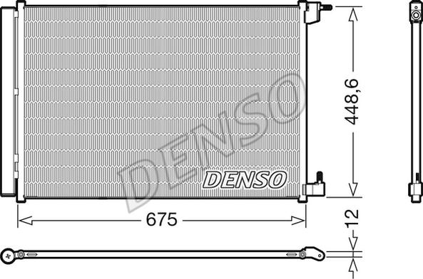 Denso DCN17060 - Condensatore, Climatizzatore www.autoricambit.com