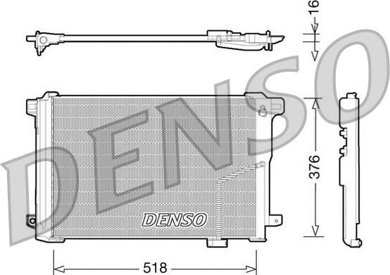 Denso DCN17005 - Condensatore, Climatizzatore www.autoricambit.com