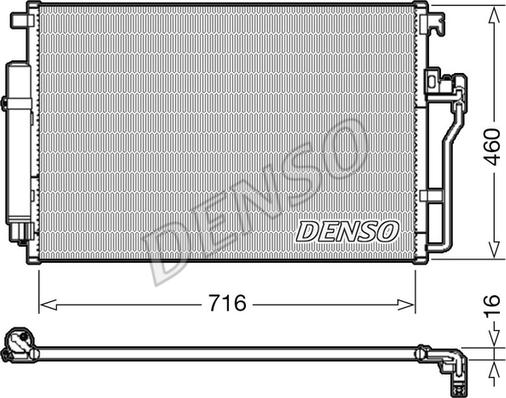 Denso DCN17008 - Condensatore, Climatizzatore www.autoricambit.com