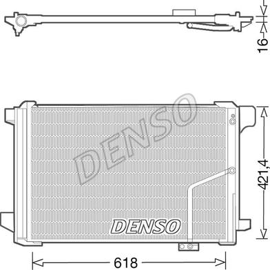 Denso DCN17035 - Condensatore, Climatizzatore www.autoricambit.com