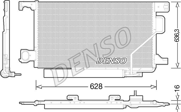 Denso DCN17023 - Condensatore, Climatizzatore www.autoricambit.com