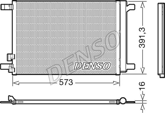 Denso DCN32066 - Condensatore, Climatizzatore www.autoricambit.com