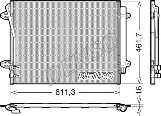 Denso DCN32012 - Condensatore, Climatizzatore www.autoricambit.com