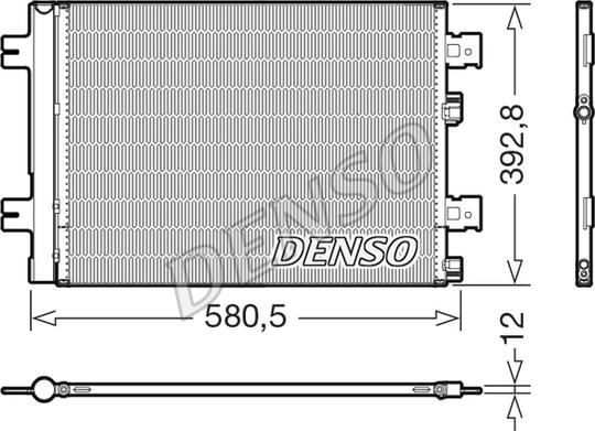 Denso DCN37005 - Condensatore, Climatizzatore www.autoricambit.com