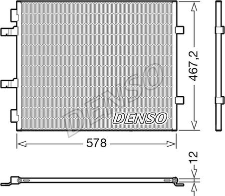 Denso DCN20042 - Condensatore, Climatizzatore www.autoricambit.com