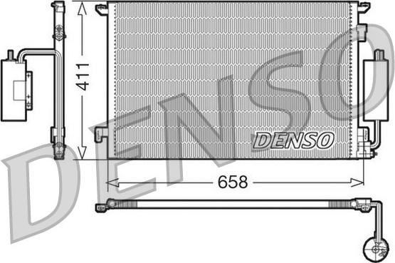 Denso DCN20034 - Condensatore, Climatizzatore www.autoricambit.com