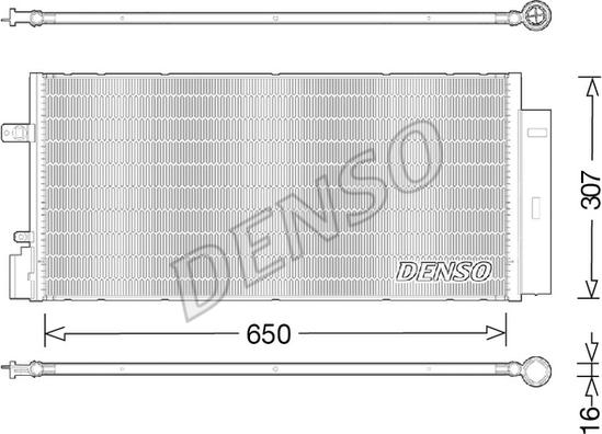 Denso DCN20024 - Condensatore, Climatizzatore www.autoricambit.com