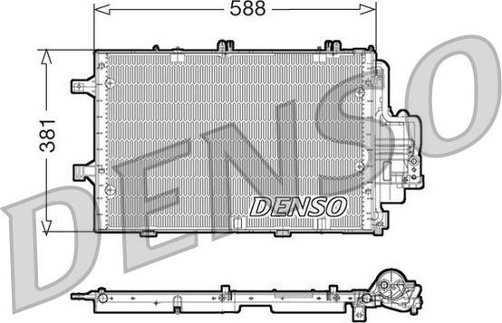 Denso DCN20020 - Condensatore, Climatizzatore www.autoricambit.com