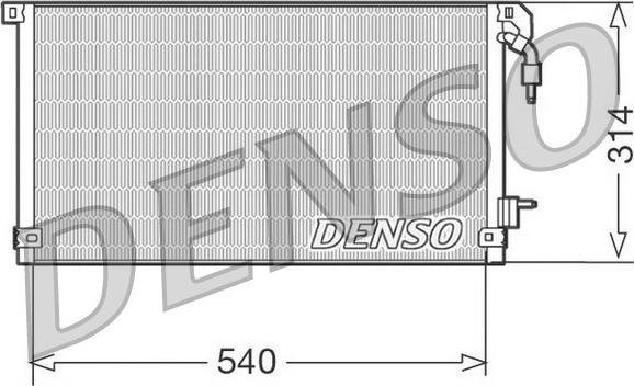 Denso DCN21003 - Condensatore, Climatizzatore www.autoricambit.com