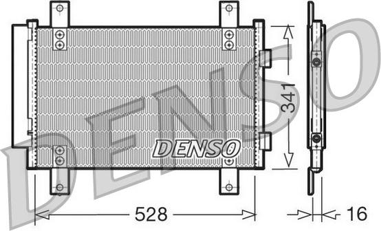 Denso DCN21007 - Condensatore, Climatizzatore www.autoricambit.com