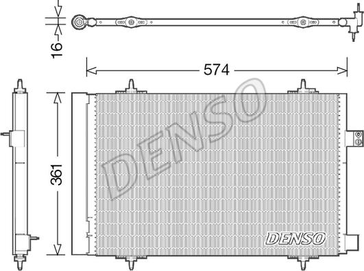 Denso DCN21019 - Condensatore, Climatizzatore www.autoricambit.com