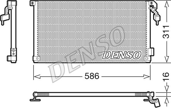 Denso DCN21012 - Condensatore, Climatizzatore www.autoricambit.com