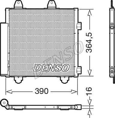 Denso DCN21033 - Condensatore, Climatizzatore www.autoricambit.com