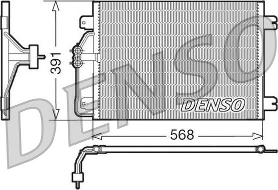 Denso DCN23010 - Condensatore, Climatizzatore www.autoricambit.com