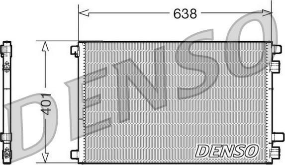 Denso DCN23012 - Condensatore, Climatizzatore www.autoricambit.com