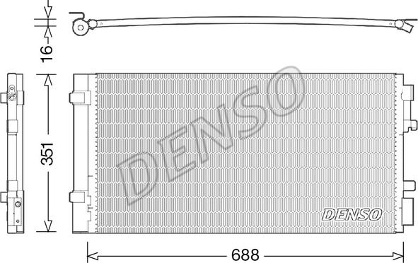 Denso DCN23034 - Condensatore, Climatizzatore www.autoricambit.com