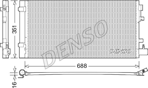 Denso DCN23031 - Condensatore, Climatizzatore www.autoricambit.com