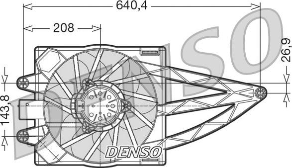 Denso DER09019 - Ventola, Raffreddamento motore www.autoricambit.com