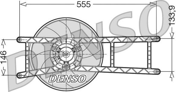 Denso DER09017 - Ventola, Raffreddamento motore www.autoricambit.com