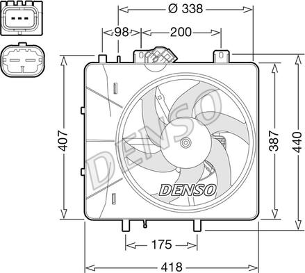 Denso DER07010 - Ventola, Raffreddamento motore www.autoricambit.com