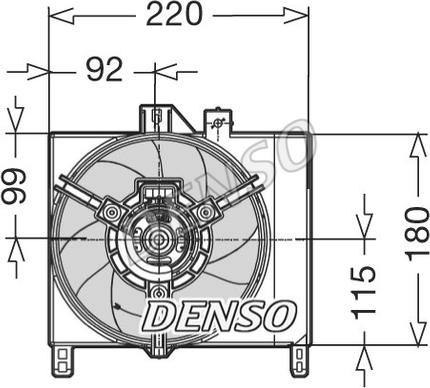 Denso DER16003 - Ventola, Raffreddamento motore www.autoricambit.com