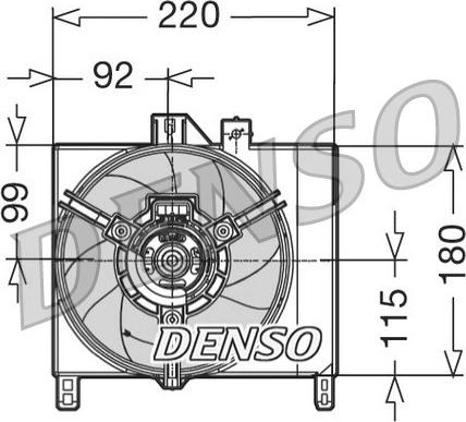 Denso DER16002 - Ventola, Raffreddamento motore www.autoricambit.com