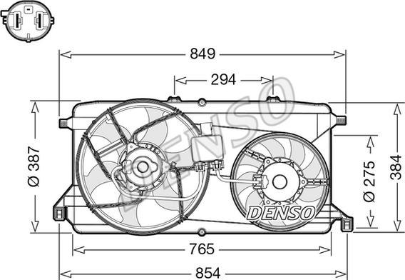 Denso DER10009 - Ventola, Raffreddamento motore www.autoricambit.com