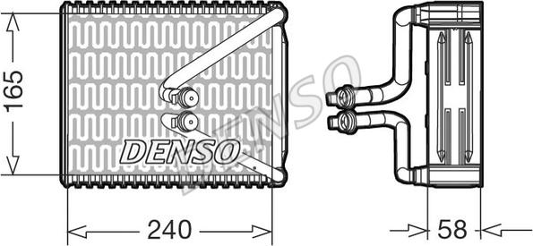 Denso DEV09080 - Evaporatore, Climatizzatore www.autoricambit.com