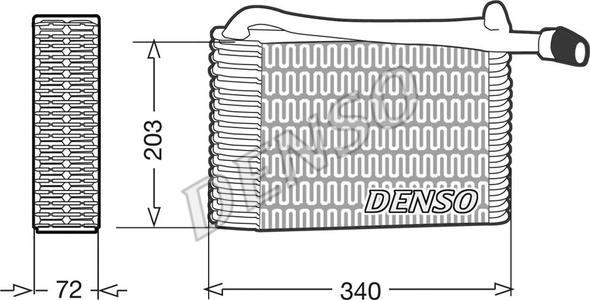 Denso DEV02004 - Evaporatore, Climatizzatore www.autoricambit.com