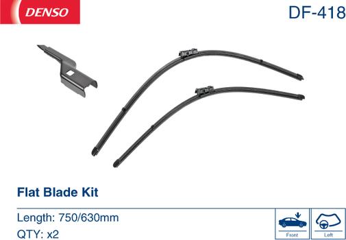 Denso DF-418 - Spazzola tergi www.autoricambit.com