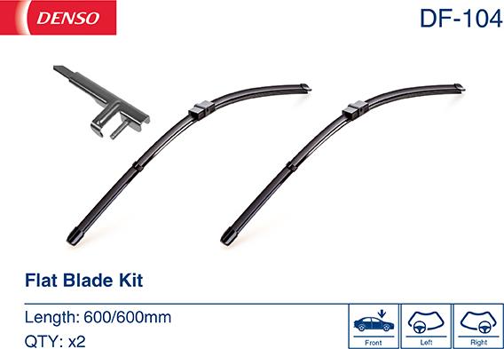 Denso DF-104 - Spazzola tergi www.autoricambit.com