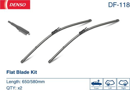 Denso DF-118 - Spazzola tergi www.autoricambit.com