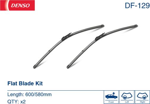 Denso DF-129 - Spazzola tergi www.autoricambit.com