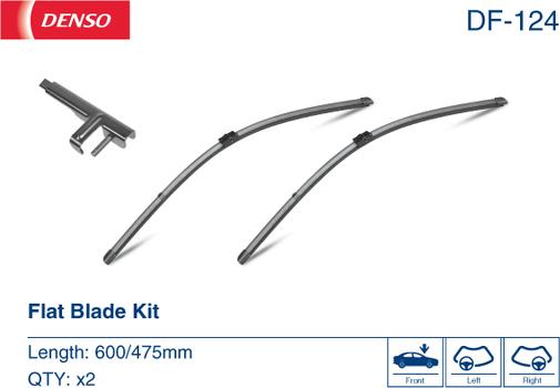 Denso DF-124 - Spazzola tergi www.autoricambit.com