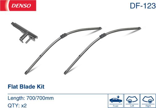 Denso DF-123 - Spazzola tergi www.autoricambit.com