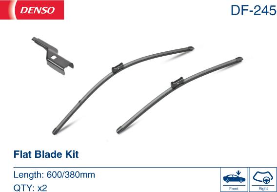 Denso DF-245 - Spazzola tergi www.autoricambit.com