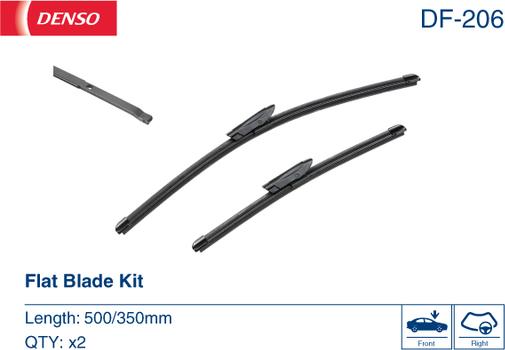 Denso DF-206 - Spazzola tergi www.autoricambit.com