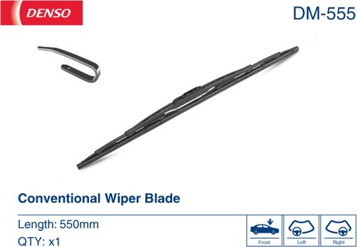 Denso DM-555 - Spazzola tergi www.autoricambit.com