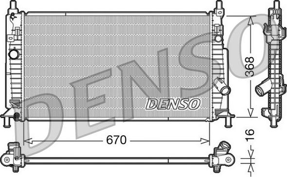 Denso DRM44020 - Radiatore, Raffreddamento motore www.autoricambit.com