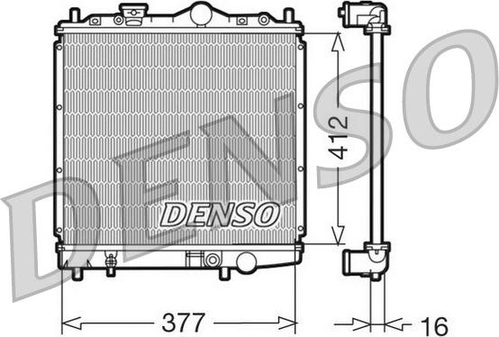 Denso DRM45001 - Radiatore, Raffreddamento motore www.autoricambit.com