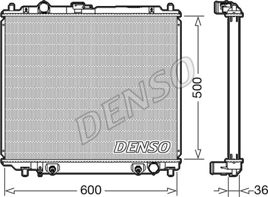 Denso DRM45003 - Radiatore, Raffreddamento motore www.autoricambit.com