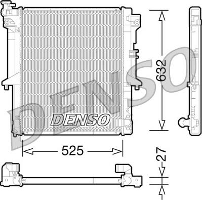 Denso DRM45034 - Radiatore, Raffreddamento motore www.autoricambit.com