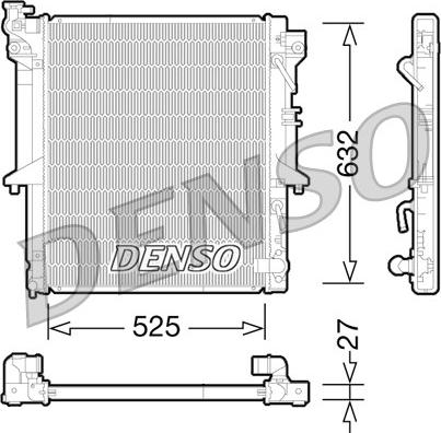 Denso DRM45035 - Radiatore, Raffreddamento motore www.autoricambit.com