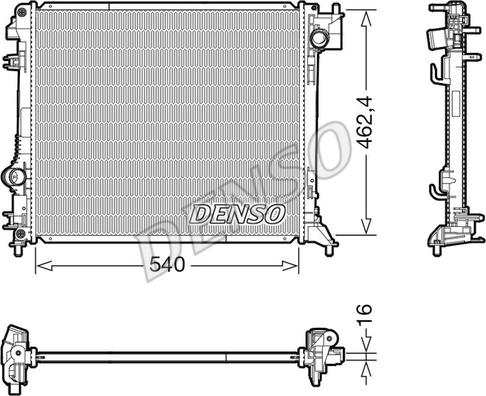 Denso DRM46062 - Radiatore, Raffreddamento motore www.autoricambit.com