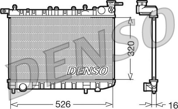 Denso DRM46015 - Radiatore, Raffreddamento motore www.autoricambit.com